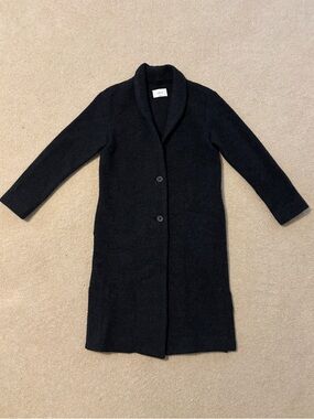 Aritzia Wilfred Long Wool Coat Cardigan